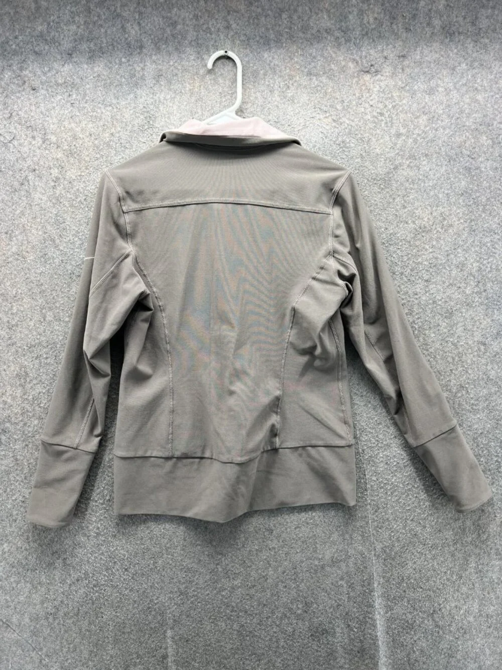 Nike Jacket Womens Medium Gray Pink FitDry Full Zip Track Running Sport Athletic - Picture 8 of 10